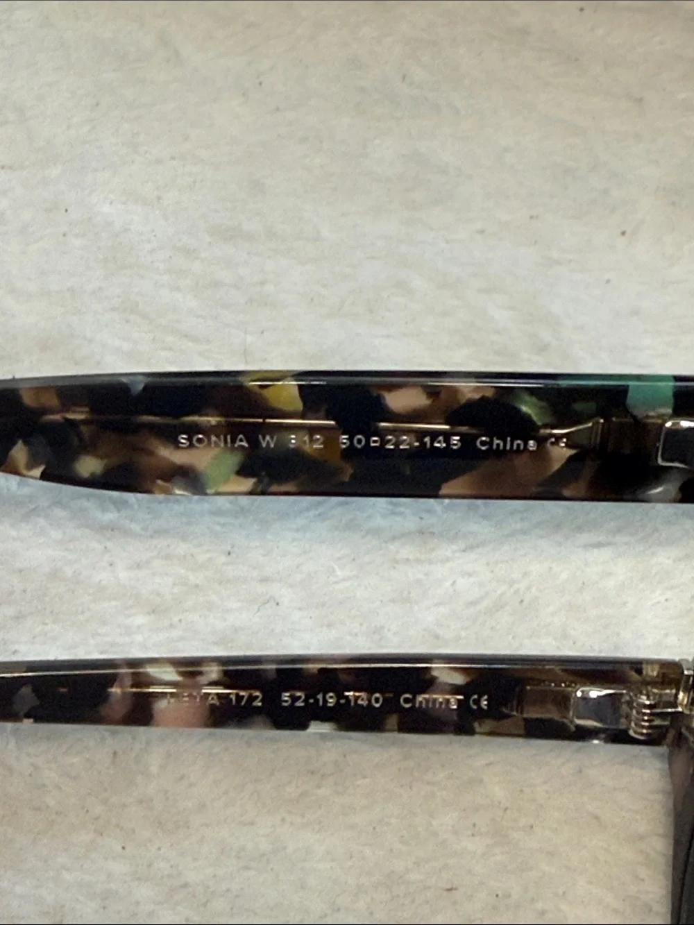 2 Pair Warby Parker Sonia and Lita Colored Tortoise Designer Glasses Frames